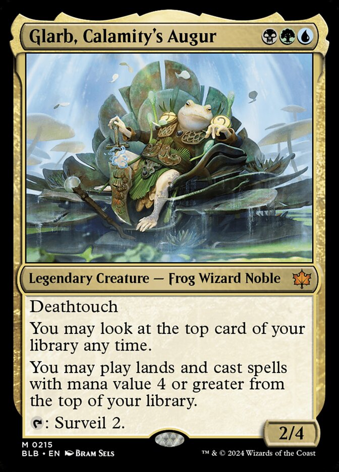 MTG Card Title: Glarb, Calamity's Augur BLB/215