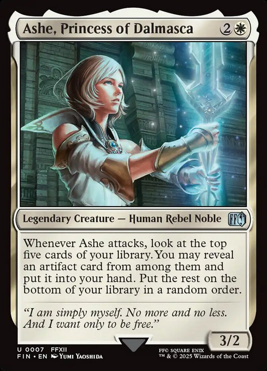 MTG Card Title: Ashe, Princess of Dalmasca FIN/7