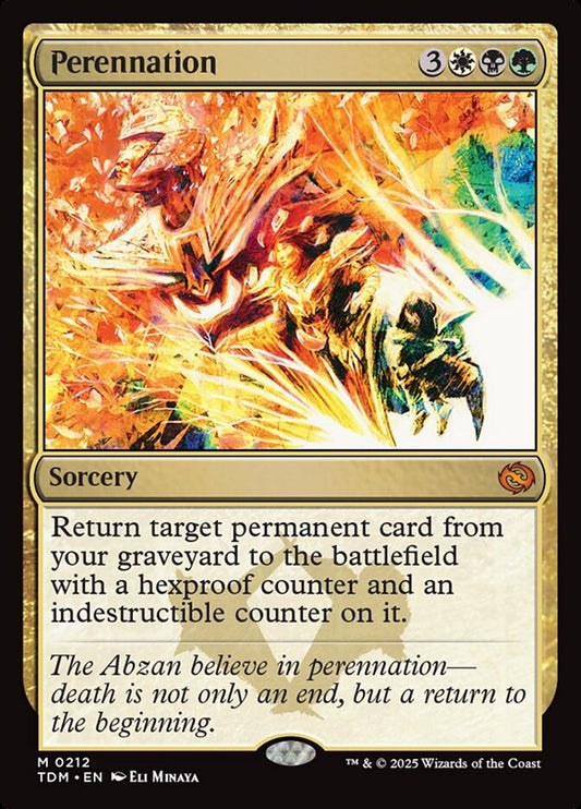 MTG Card Title: Perennation TDM/212